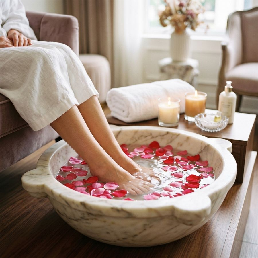 Pédicure Russe Spa Complète aux Roses
